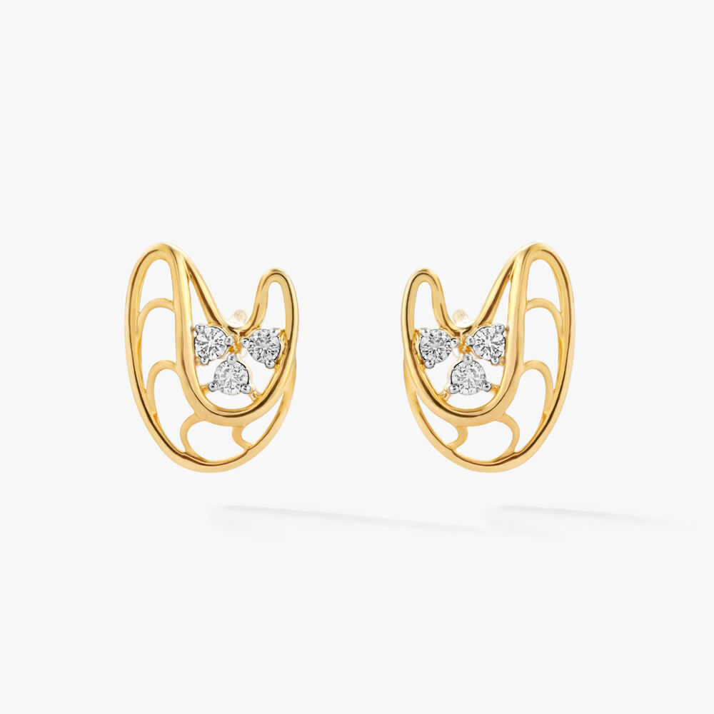 Threes Company Stud Earrings,,hi-res image number null