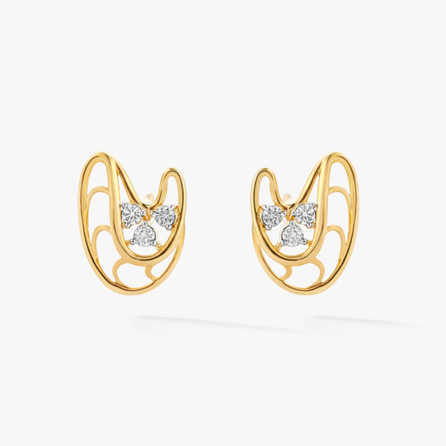 Threes Company Stud Earrings,,hi-res image number null