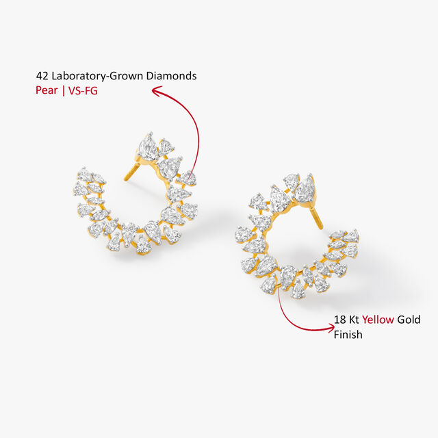 Orange Peel Stud Earrings,,hi-res image number null