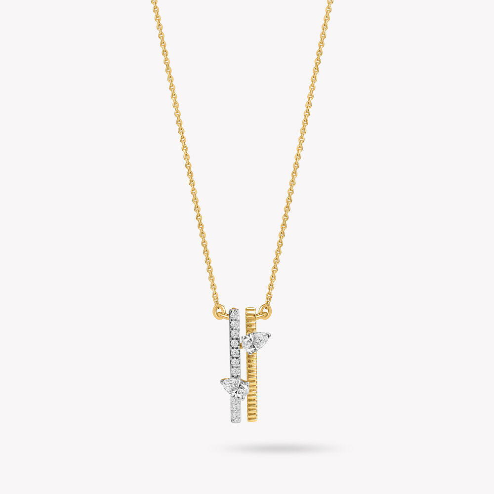 Split Statement Pendant With Chain,,hi-res image number null