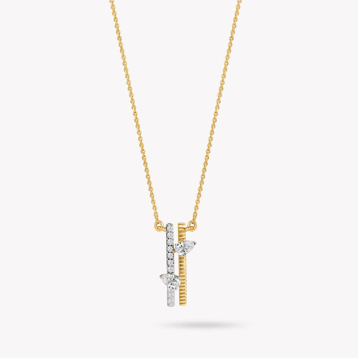 Split Statement Pendant With Chain