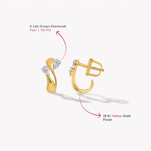 Pear Control Stud Earrings,,hi-res image number null