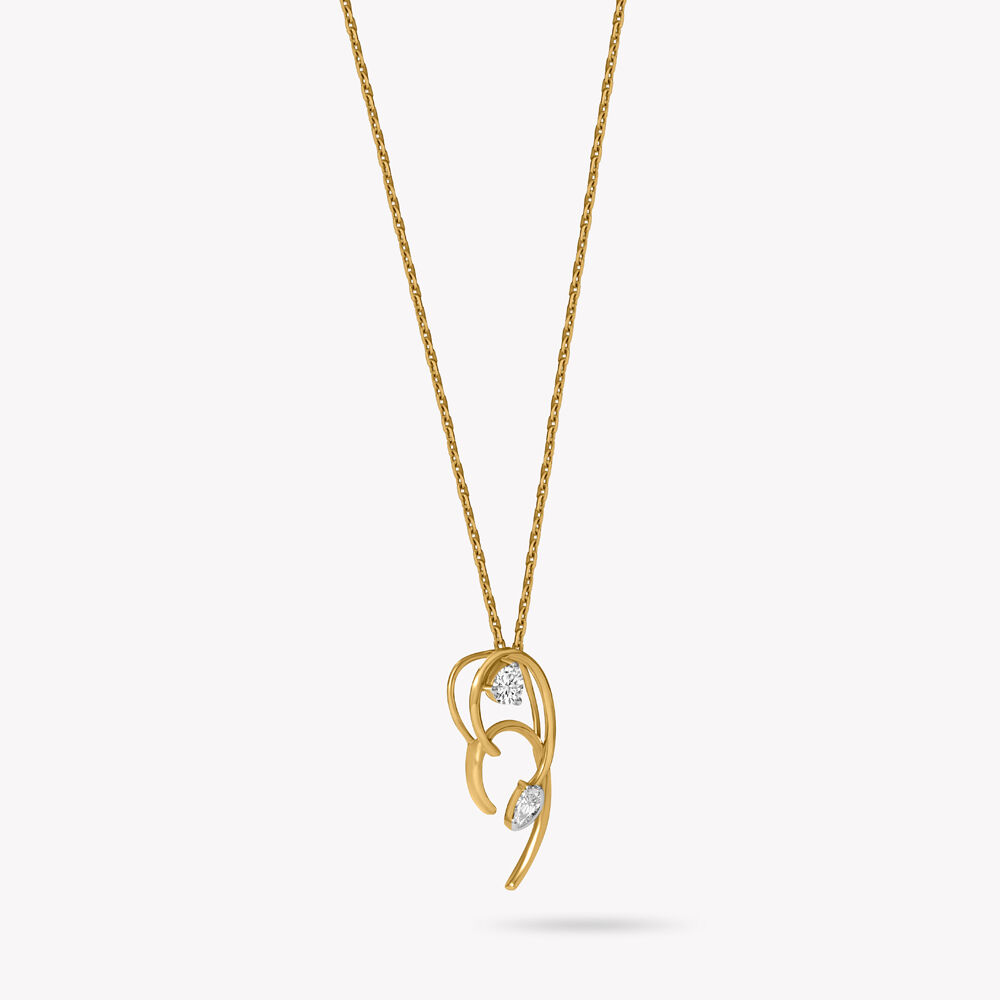 Curves That Dont Behave Pendant With Chain,,hi-res image number null