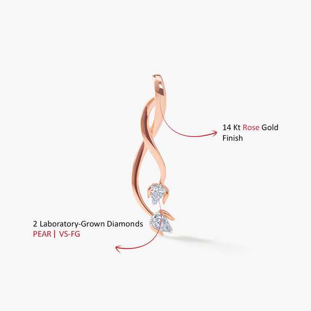 Leaf Me Glittering Pendant,,hi-res image number null