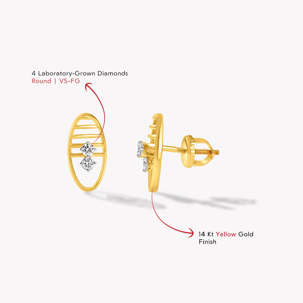 Line Within Stud Earrings,,hi-res image number null
