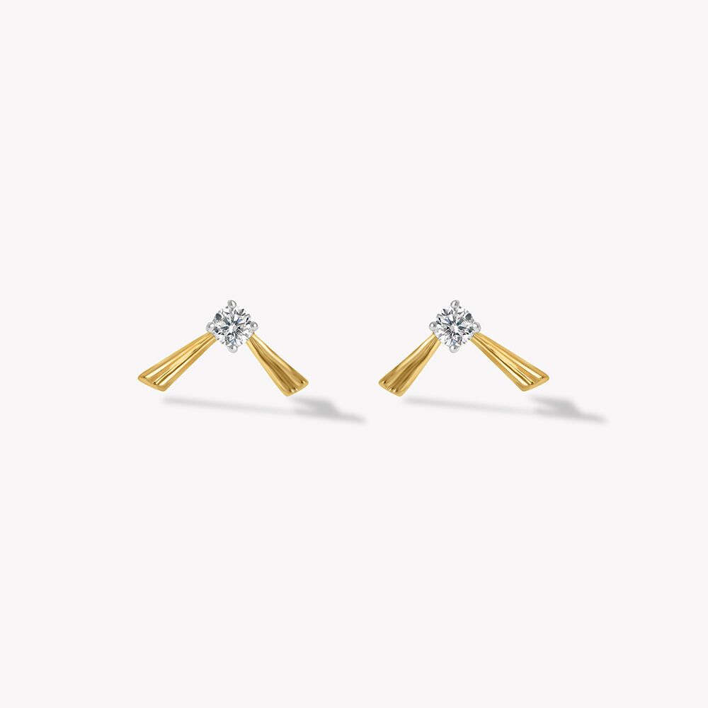 Scattered Edge Stud Earrings,,hi-res image number null