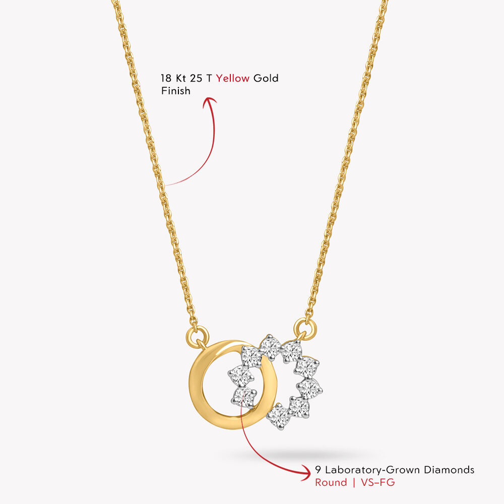 Circle Game Pendant With Chain,,hi-res image number null