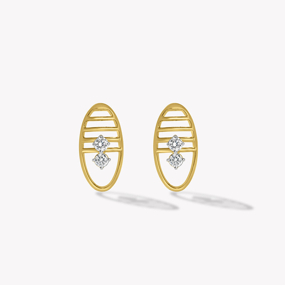 Line Within Stud Earrings,,hi-res image number null