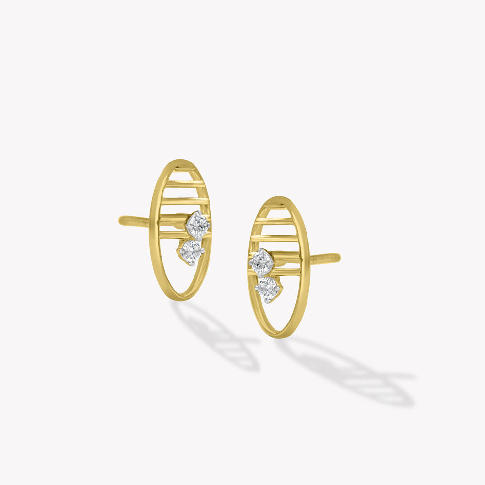 Line Within Stud Earrings,,hi-res image number null