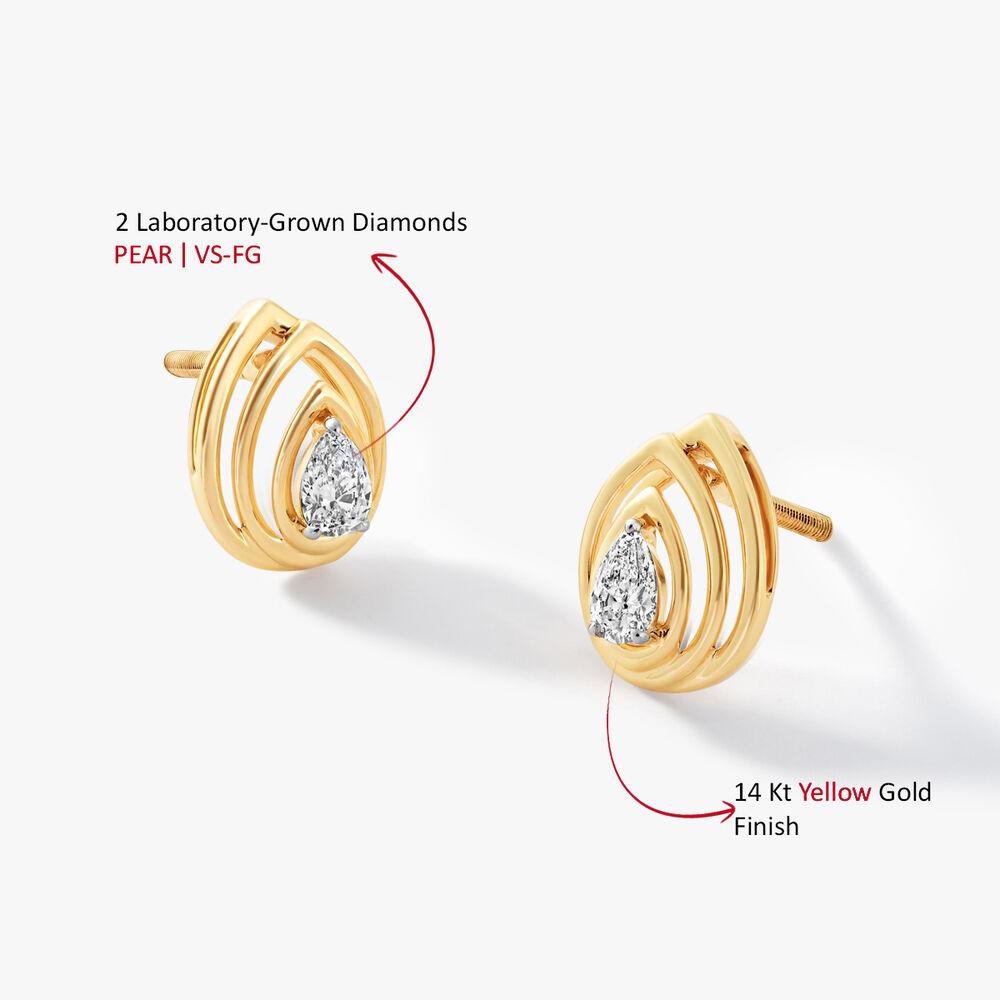Daring Pear Stud Earrings,,hi-res image number null