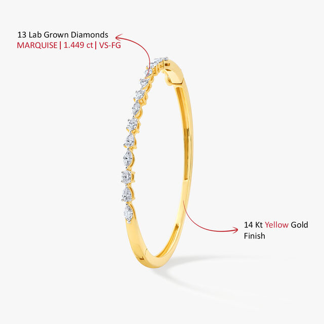 Marquise Elara Line Bangle,,hi-res image number null