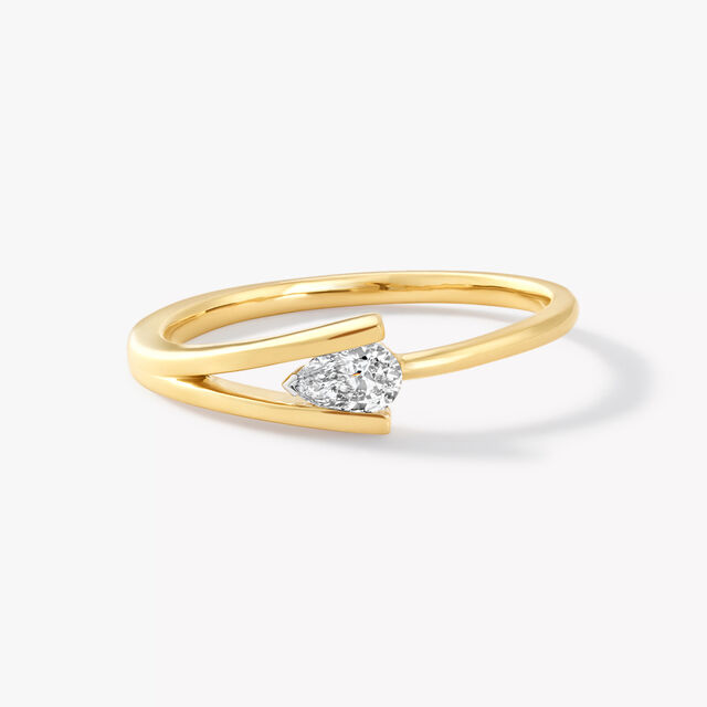 Pearella Curve Solitaire Ring,,hi-res image number null