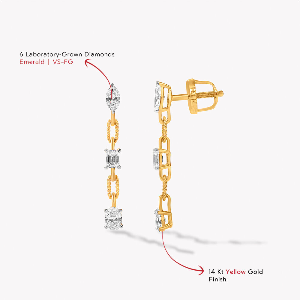 Cut By Cut Drop Earrings,,hi-res image number null