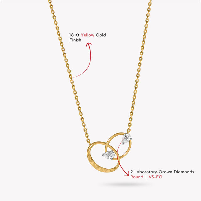 Split Mood Pendant With Chain,,hi-res image number null