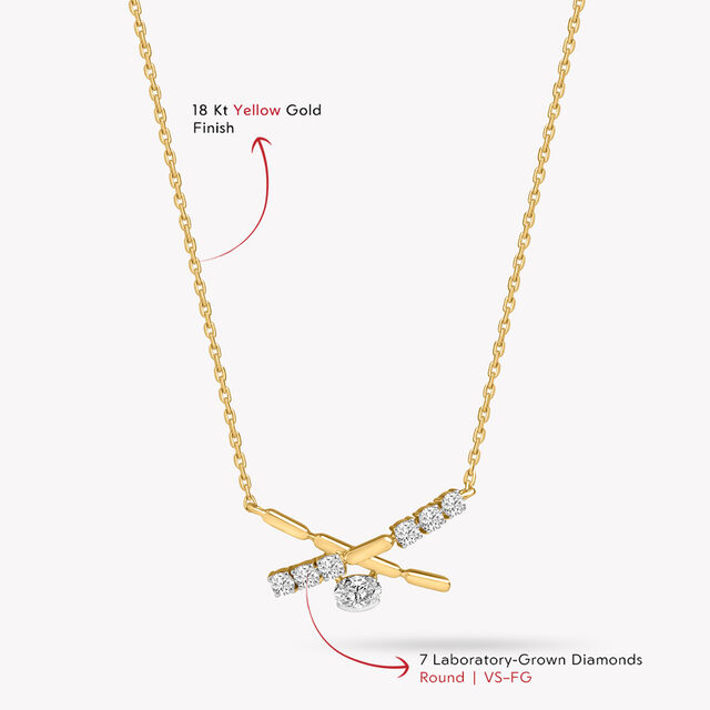 Cross My Lines Pendant With Chain,,hi-res image number null