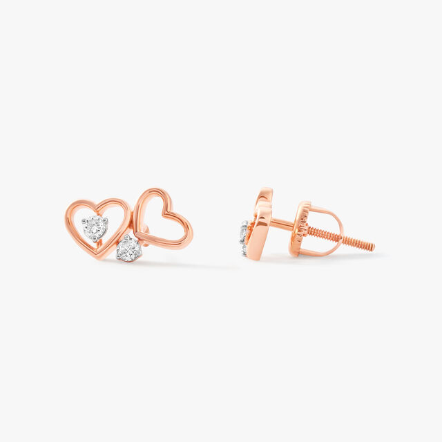 Heart Play Stud Earrings,,hi-res image number null