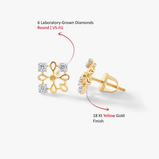Own The Bloom Stud Earrings,,hi-res image number null