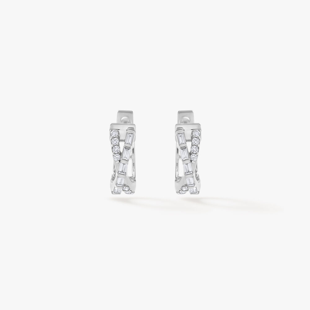 Baguette Hoop Earrings,,hi-res image number null