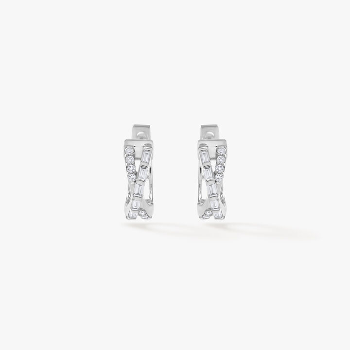 Baguette Hoop Earrings