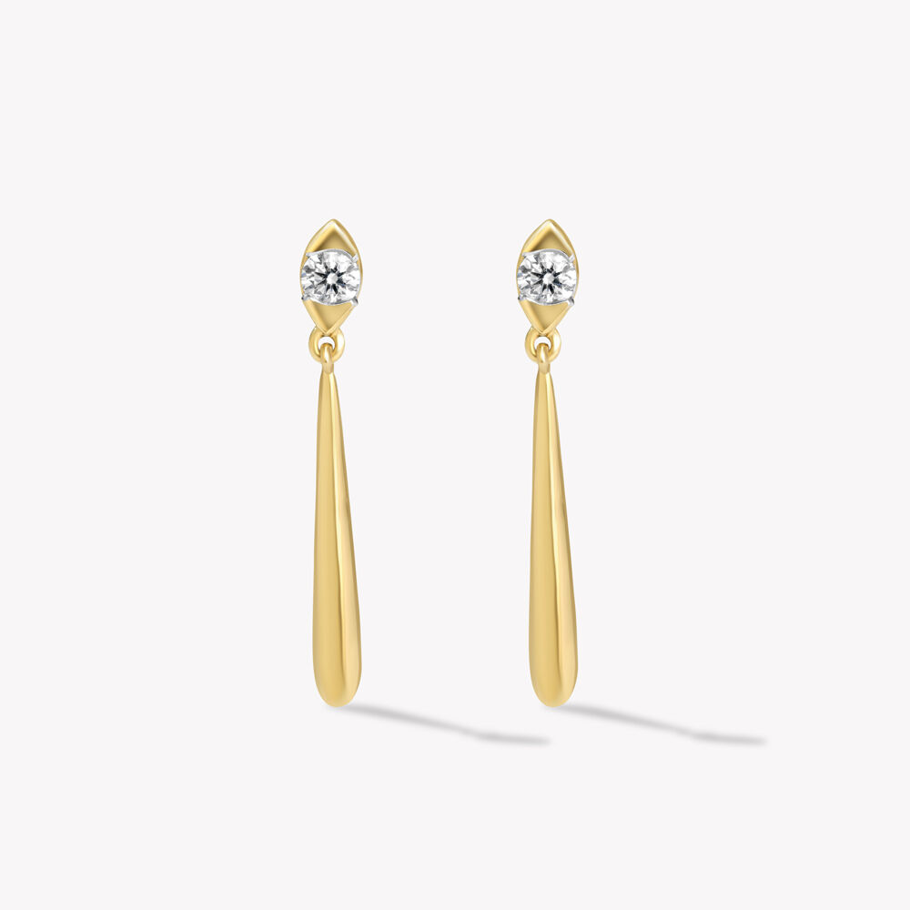 Vertical Drama Drop Earrings,,hi-res image number null