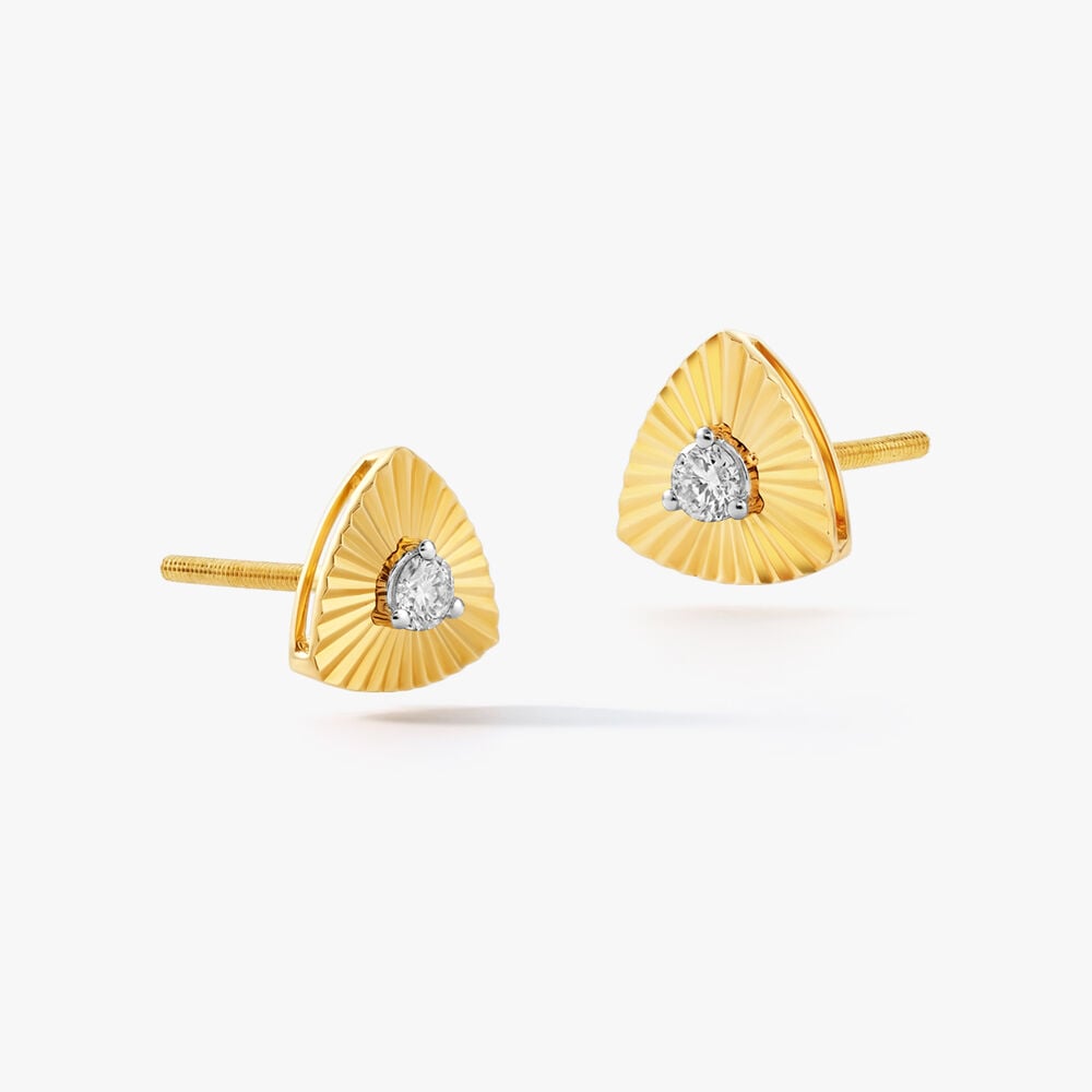 Love Triangle Stud Earrings,,hi-res image number null
