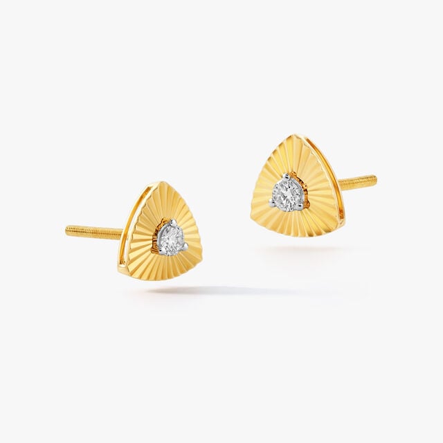 Love Triangle Stud Earrings,,hi-res image number null