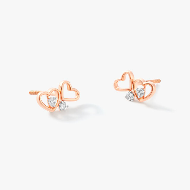 Heart Play Stud Earrings,,hi-res image number null