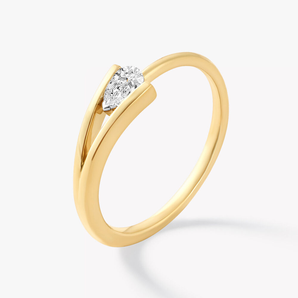 Pearella Curve Solitaire Ring,,hi-res image number null
