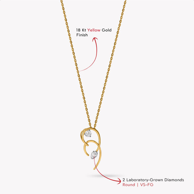 Curves That Dont Behave Pendant With Chain,,hi-res image number null