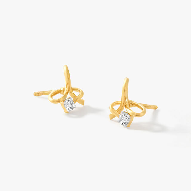 Whimsical Twist Stud Earrings,,hi-res image number null
