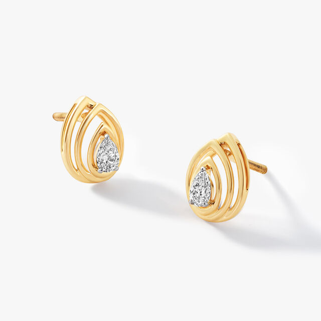 Aureon Pear Glow Studs,,hi-res image number null