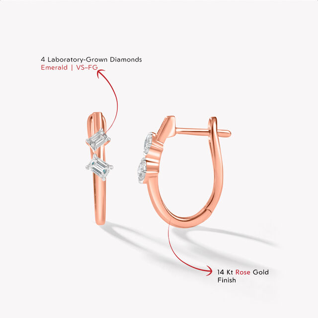 Emerald In A Hoop Earrings,,hi-res image number null