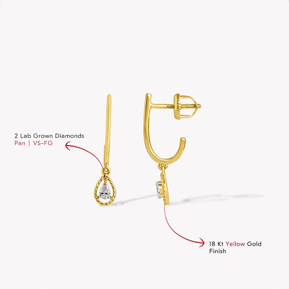 Finish Strong J Hoop Earrings,,hi-res image number null