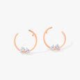 Elara Orange Peel Hoops,,hi-res image number null