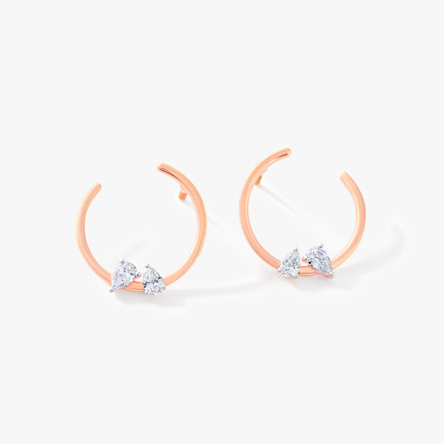 Elara Orange Peel Hoops,,hi-res image number null
