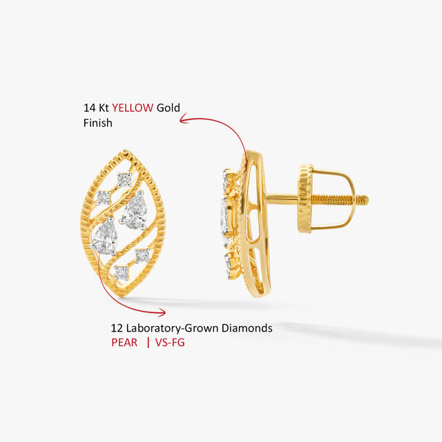 Extra Detail Please Stud Earrings,,hi-res image number null