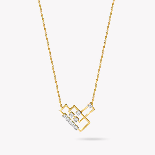Built On Angles Pendant With Chain,,hi-res image number null