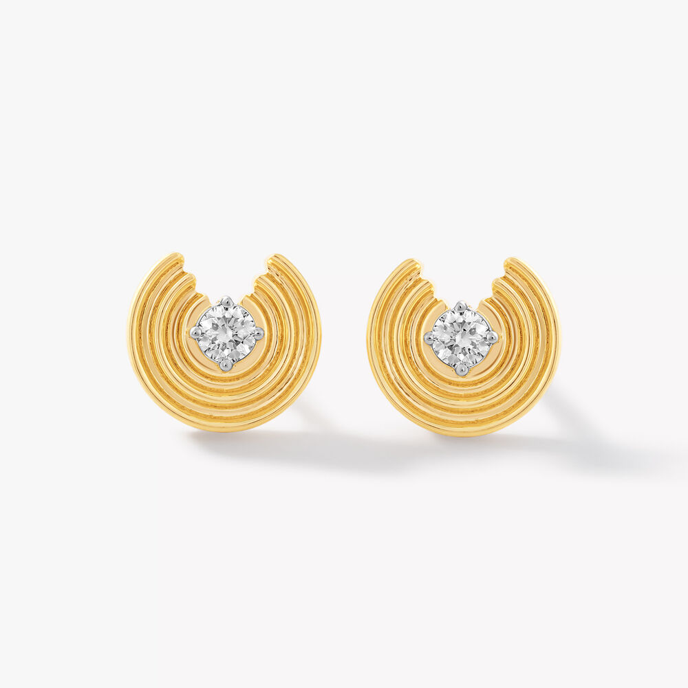 Ripple Effect Stud Earrings,,hi-res image number null