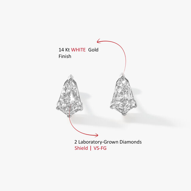 Catch This Shield Stud Earrings,,hi-res image number null