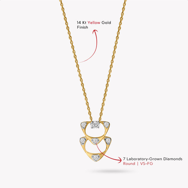 Double Trouble Pendant With Chain,,hi-res image number null