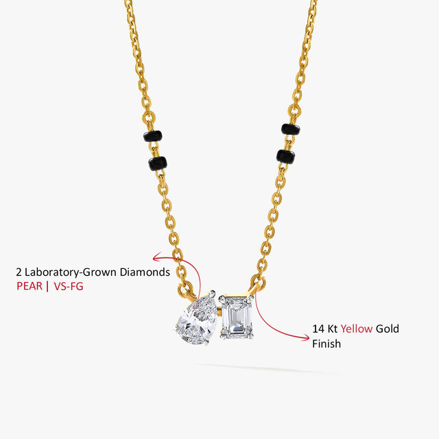 Two Of Us Mangalsutra,,hi-res image number null