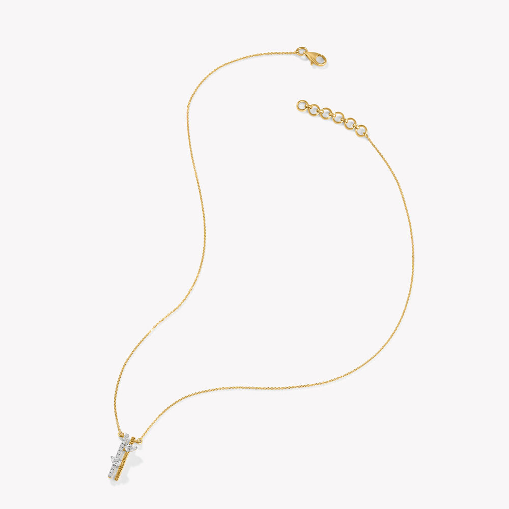 Split Statement Pendant With Chain,,hi-res image number null