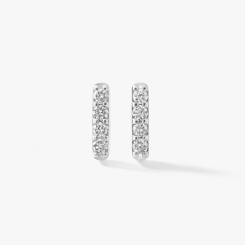 Straight Face Stud Earrings,,hi-res image number null
