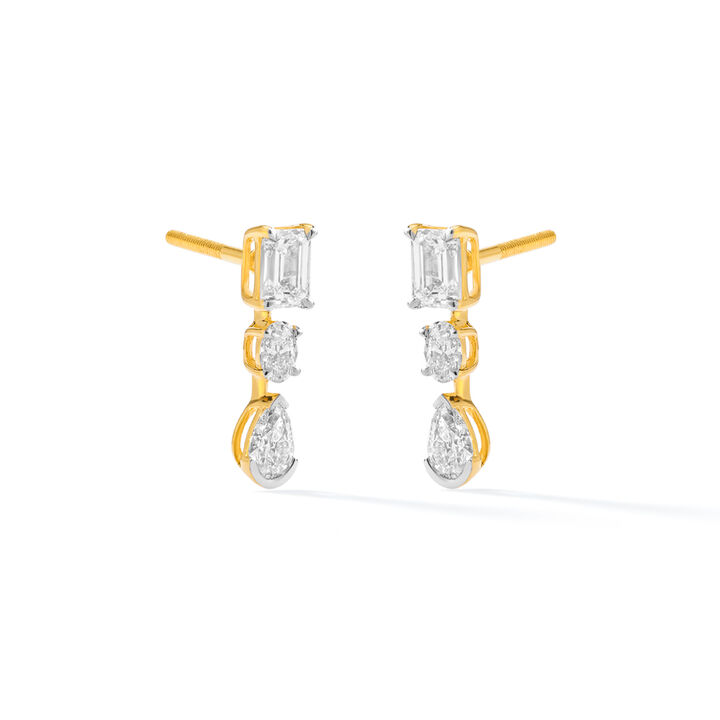 Tall Glass of Glam Drop Earrings
