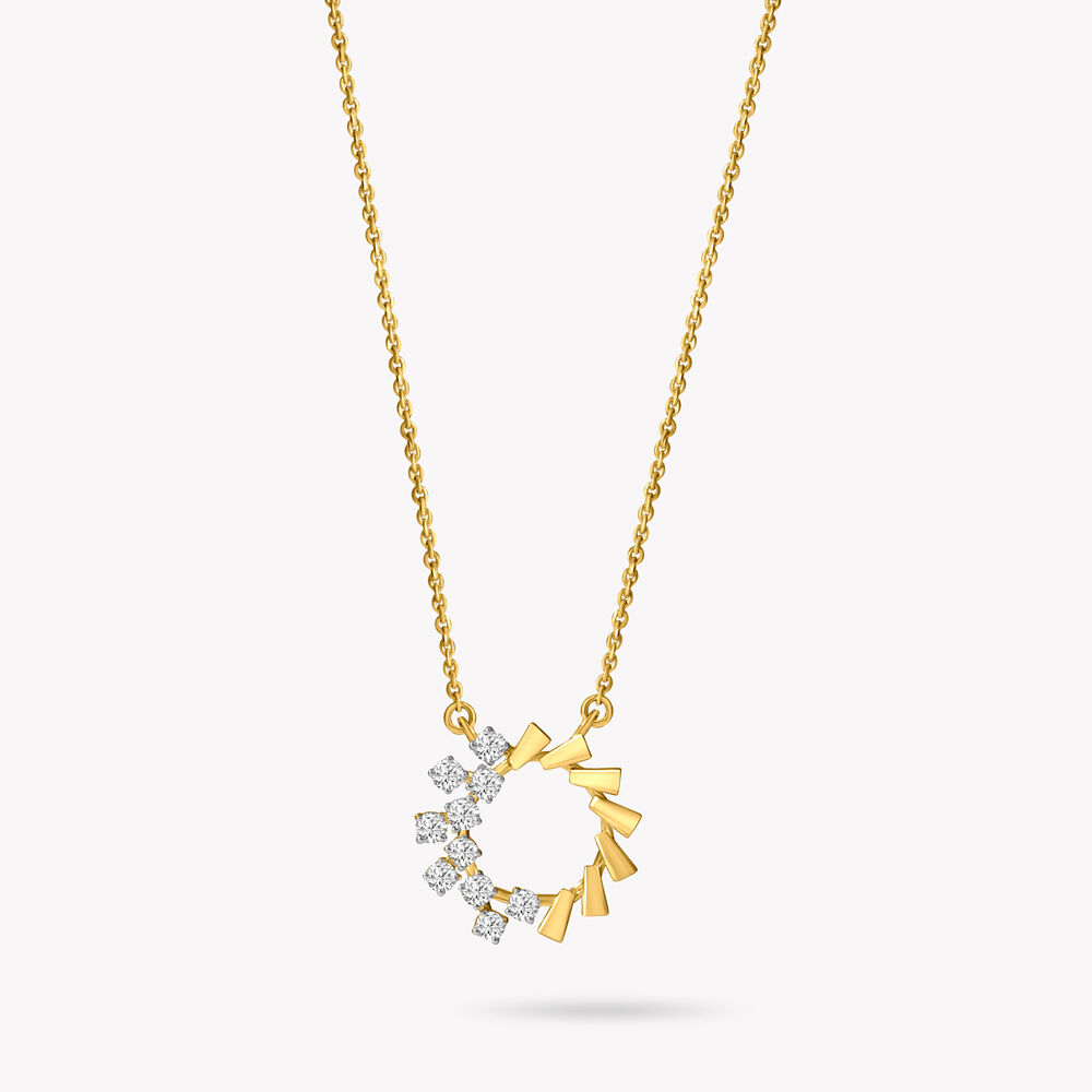 Glow Vs Gold Pendant With Chain,,hi-res image number null