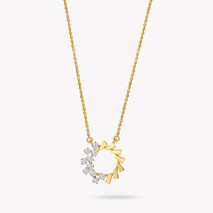 Glow Vs Gold Pendant With Chain