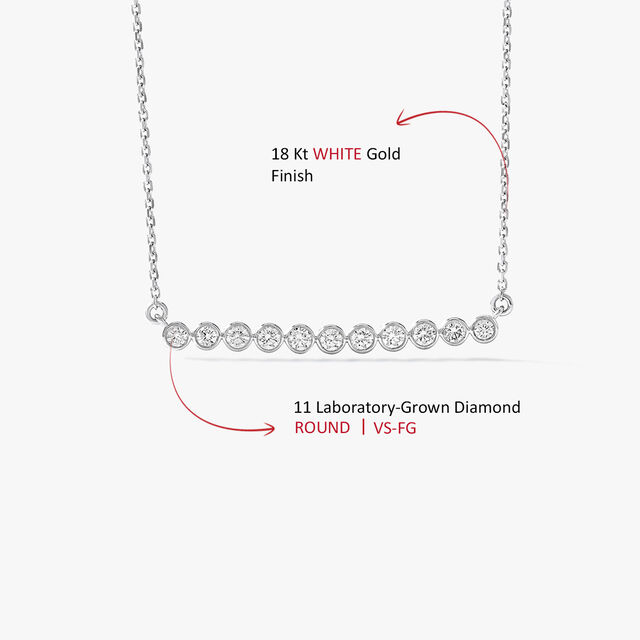 Straight Talk Bar Pendant with Chain,,hi-res image number null
