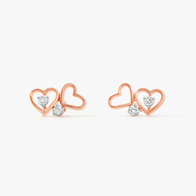 Heart Play Stud Earrings,,hi-res image number null