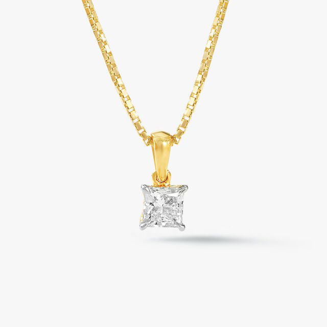 Square Affair Pendant With Chain,,hi-res image number null