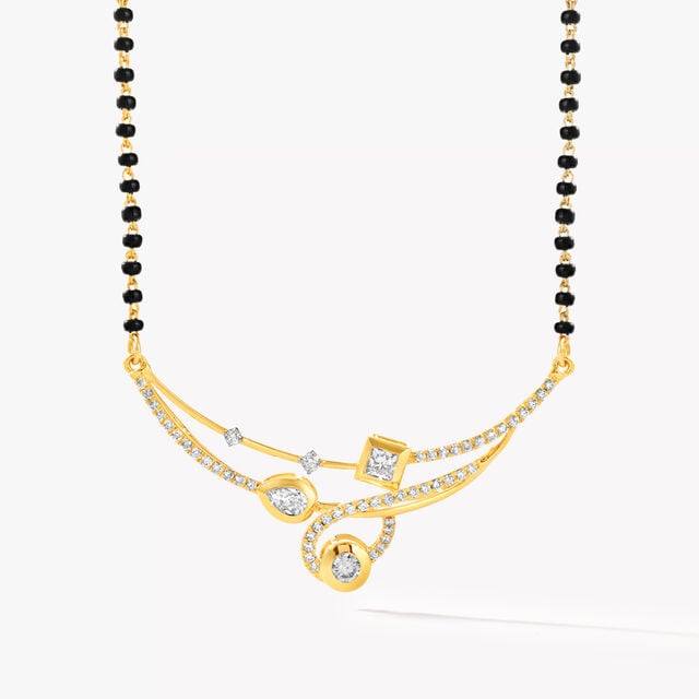 Wave Theory Mangalsutra,,hi-res image number null